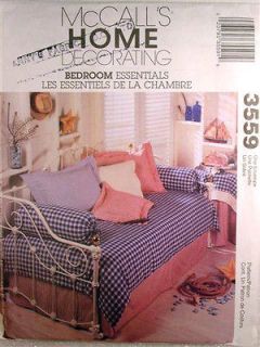 PATTERN M3559 DAYBED/GUEST ROOM ENSEMBLE DUVET & SKIRT TABLE COVER
