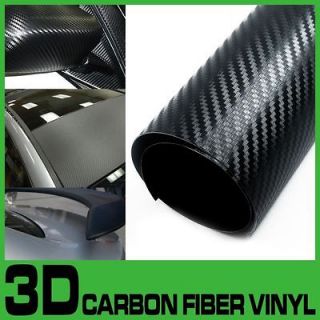 12 x 60 30cm x 150cm 3D Texture carbon fiber Wrap vinyl Decal Sheet