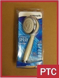Waterpik ® 5 Setting Hand Held Showerhead White/ Chrome NVG 557c NEW