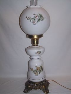 WITH THE WIND HURRICANE TABLE LAMP NITE LITE DAISY DESIGN,TALL,VG C