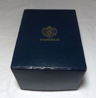 Faberge Blue and Gold Decorative Egg Box