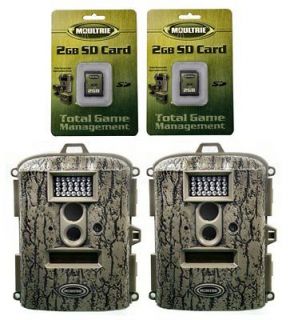 MOULTRIE D55IR Digital Infrared Trail Game Cameras + (2) 2GB SD