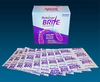 Brite Cleaning Tablets, Cleaning Removeable Dental Appliances 36 Tabs