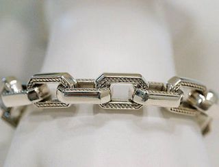 DAVID YURMAN Streamline Octagonal Link Bracelet $1200 Sterling Silver