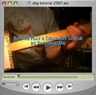 how to play cigar box guitar video CD 31 yrs experience