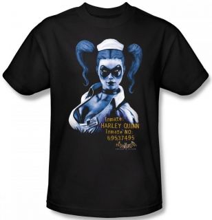 SIZES Batman Arkham Asylum Video Game Game Harley Quinn DC T shirt top