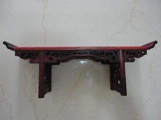 CHINESE HARD REDWOOD NICE CARVED Desk Style BONSAI POT/VASE STAND