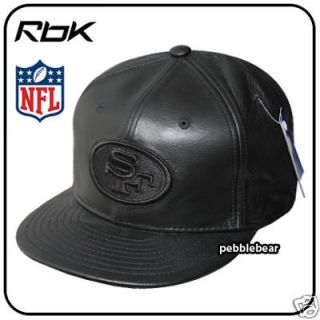NFL SAN FRANCISCO 49ers LEATHER CAP HAT 7 1/2   7 5/8