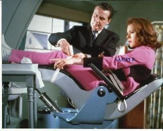 The Avengers Diana Rigg Emma Peel Patrick Macnee John Steed in Chair