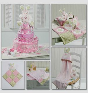6301 Baby Toy, Decoration, Blanket, Hooded Towel & Diaper Cake Pattern