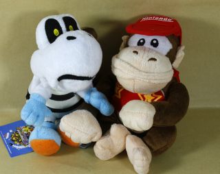 Newly listed DRY BONES DIDDY KONG 6 SUPER MARIO BROS PLUSH DOLL LOT