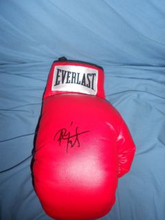 PEDRO DIAZ Signed Boxing Glove Champ Miguel Cotto Trainer