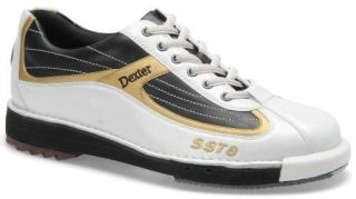 Dexter Mens SST 8 Bowling Shoe White/Black/Go ld