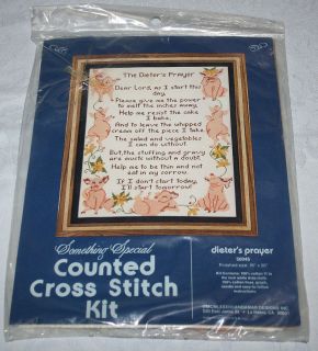 The Dieters Prayer ~ Something Special Counted Cross Stitch Kit 50045