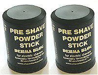 Save TWO Pre Shave Powder Stick Derma Bloc   Unscented