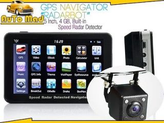 Inch Touch Screen GPS Tablet, Speed Radar Detector, Bluetooth