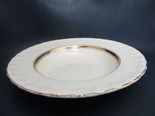 GRINDLEY   Gri416 / Creampetal   RIMMED SOUP BOWL   45B