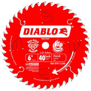 Diablo 6 in 40T Finishing Circular Saw Blade D0640X NEW