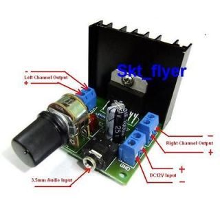 Mini Power Amplifier DC 12V FM  Player Motor/Car AMP Home Audio