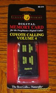 HS JOHNNY STEWART DIGITAL MEMORY CARD COYOTE CALLING VOL 4 FOR PM 3 PM