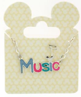 AUTHENTIC DISNEY PARKS MICKEY MOUSE MUSIC Necklace  