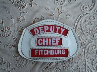 Vintage Fire Helmet Identification Fitchburg MA Deputy Chief