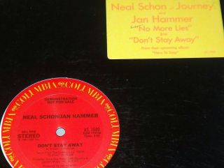 Neal Schon/Jan Hammer~No More Lies/Dont Stay Away~12 from Here To