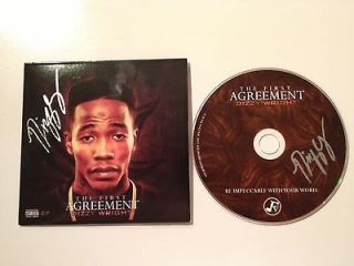 DIZZY WRIGHT Signed CD Cover The First Agreement Rapper Rap Funk