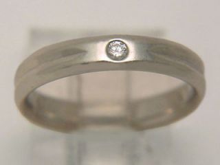 PLATINUM DIAMOND SOLITAIRE WEDDING BAND / THUMB RING