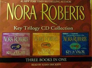 Nora Roberts KEY TRILOGY Light Knowledg e Valor 12 Hr Audio CDs