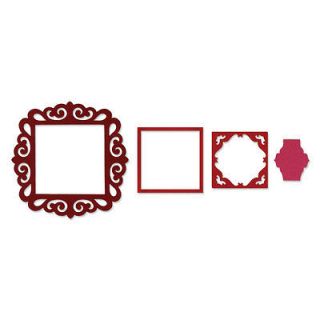Sizzix Framelits Die Cutting Template Frame, Fancy Square