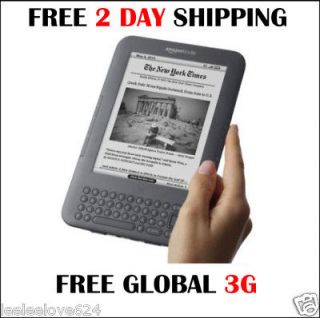 New  Kindle Keyboard Reader WIFI   Free Global 3G Graphite
