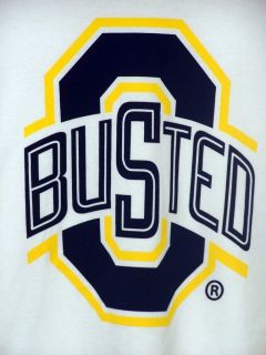 Michigan Wolverines, Ohio State Buckeyes Busted T Shirt, 2 XL