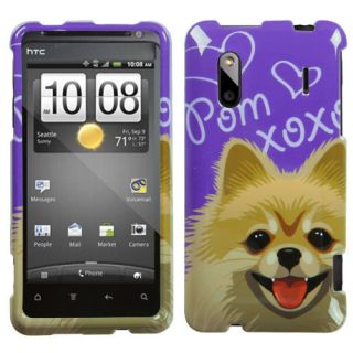 Pomeranian Pom Dog Hard Case Cover for HTC EVO Design / 4G Hero S