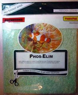 Phosphate PHOS ELIM aquarium FILTER MEDIA PAD PO4 reduce refugium