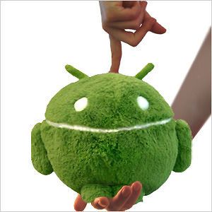 SOFT SOFA CUSHION PILLOW PLUSH DOLL CHILDREN TOY   GREEN ANDROID
