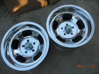 JUST POLISHED 15x8.5 INDY SLOT MAG WHEELS CHEVELLE CAMARO MAGS GASSER