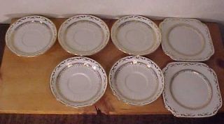 Lot of 7 Roslyn Fine Bone China Dishes England