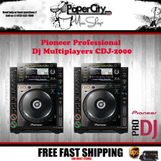 NEW Pioneer Professional Dj Multiplayers CDJ 2000 (PAIR) FREE FAST