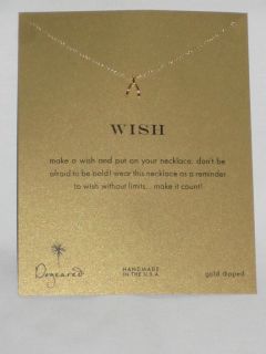 dogeared make a wish wishbone gold dipped reminder necklace returns