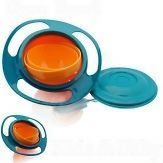 No Spill Gyro Bowl Baby&Kids Rotary bowl for child with lid BPA FREE
