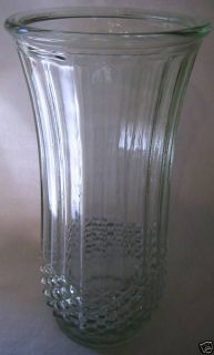 Vintage Hobnail 4089 A Hoosier Clear Glass Large Vase6A