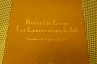 2LP BOX/ROLAND DE LASSUS/LES LAMENTATIONS DE JOB/R.PASSAQUE T/HARMONIA