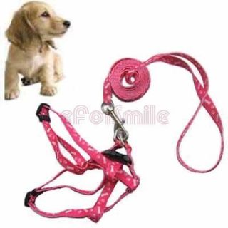 Pet Fits Small Dog Lead Leash harness Pulling Harness Leash Rope NEW