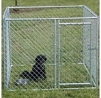 CHAIN LINK 5x5x4 DOG KENNEL PET PEN FENCE OUTDOOR NEW FREE SHIP