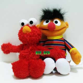Plush Elmo and Ernie   New Sesame Street Plush Doll Figure
