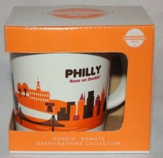 NEW Dunkin Donuts Destinations Collection City Coffee Mug Philly