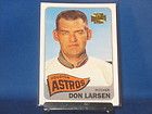 Don Larsen 2001 Topps Archives #367 1965 #389 Astros