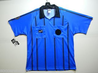 Official Sport Economy USSF Referee V Neck Short Sleeve Striped Shirt