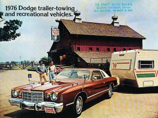 1976 Dodge Trailer Towing Sales Brochure Catalog   Charger Dart Monaco